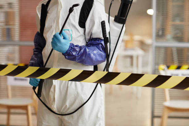Professional Biohazard Cleanup technician working in Galveston, TX